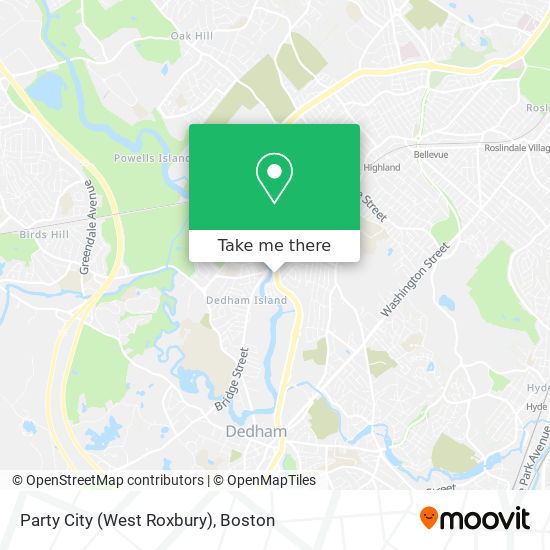 Mapa de Party City (West Roxbury)