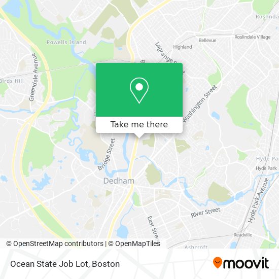 Mapa de Ocean State Job Lot