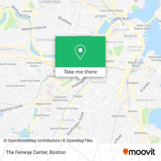 The Fenway Center map