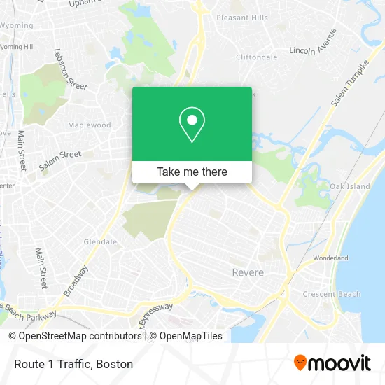Route 1 Traffic map