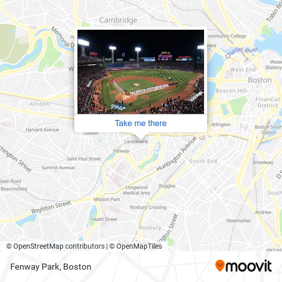 Fenway Park map