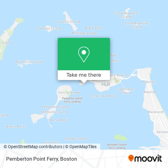 Pemberton Point Ferry map