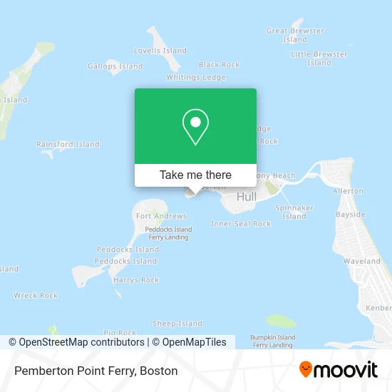 Pemberton Point Ferry map