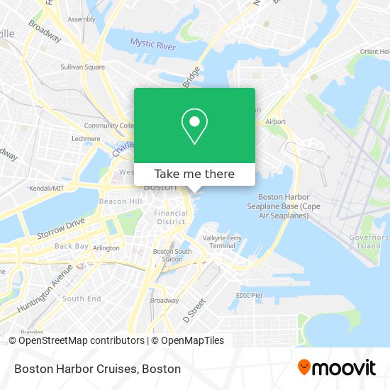 Boston Harbor Cruises map