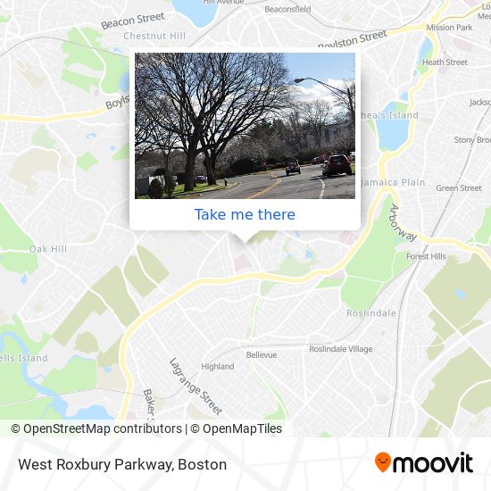 Mapa de West Roxbury Parkway