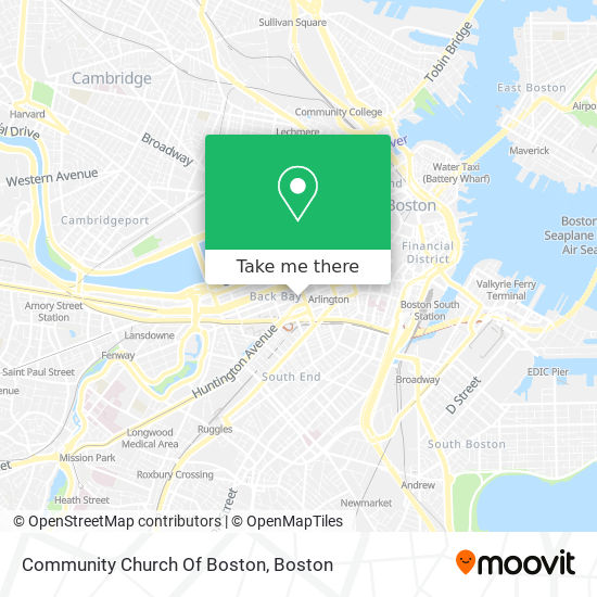 Mapa de Community Church Of Boston