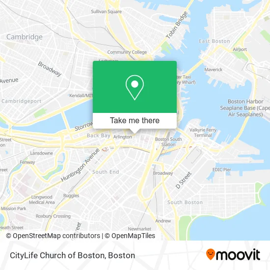 CityLife Church of Boston map