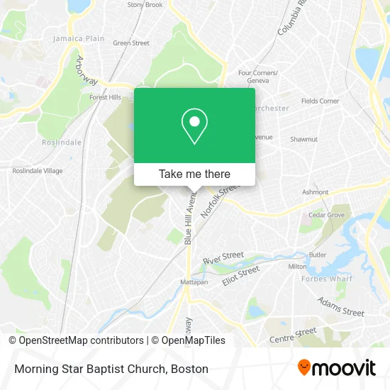 Morning Star Baptist Church map