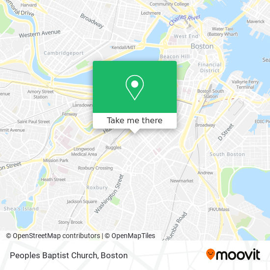 Mapa de Peoples Baptist Church