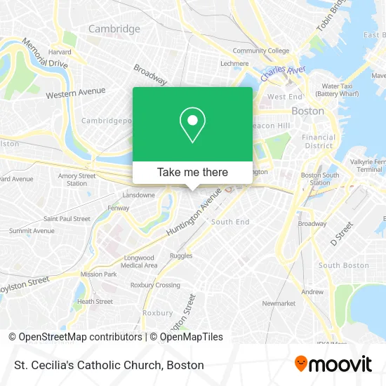 St. Cecilia's Catholic Church map