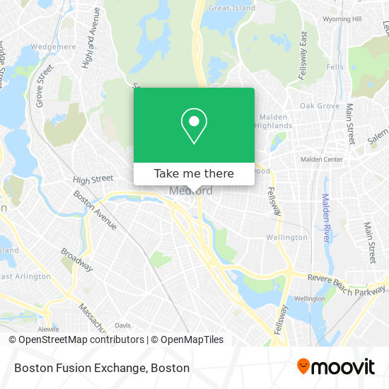 Mapa de Boston Fusion Exchange