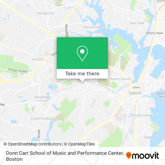 Mapa de Donn Carr School of Music and Performance Center