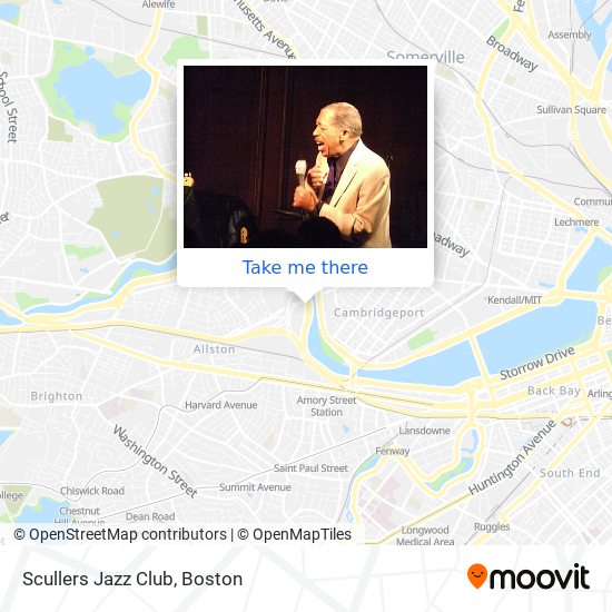 Scullers Jazz Club map