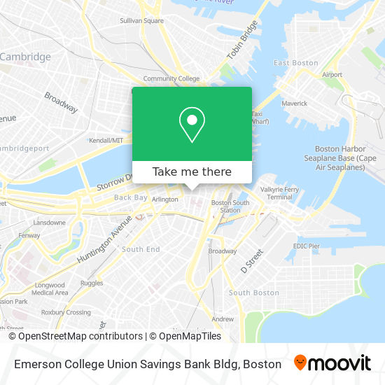 Mapa de Emerson College Union Savings Bank Bldg
