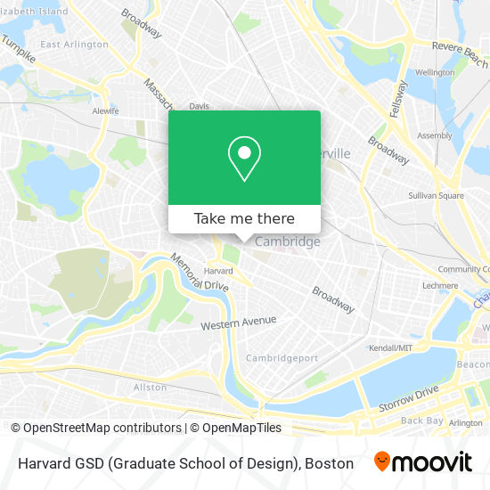 Harvard GSD (Graduate School of Design) map