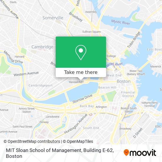 MIT Sloan School of Management, Building E-62 map