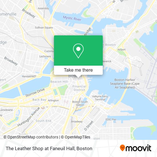 The Leather Shop at Faneuil Hall map