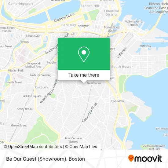 Mapa de Be Our Guest (Showroom)