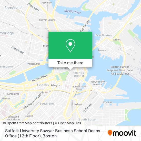 Mapa de Suffolk University Sawyer Business School Deans Office (12th Floor)