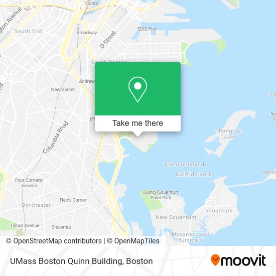 UMass Boston Quinn Building map