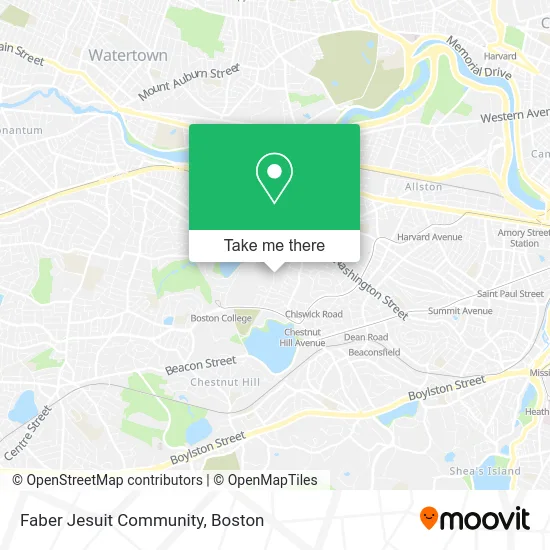 Faber Jesuit Community map