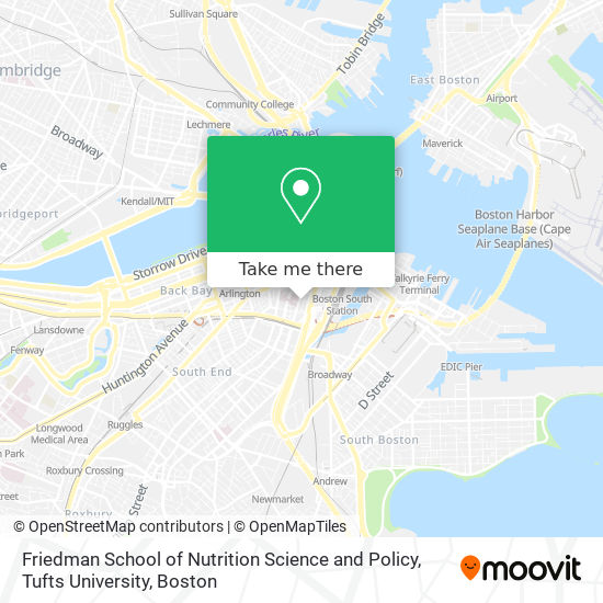 Friedman School of Nutrition Science and Policy, Tufts University map