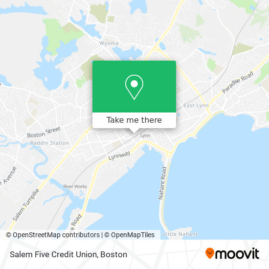Salem Five Credit Union map
