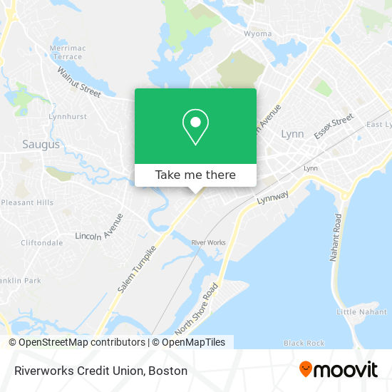 Mapa de Riverworks Credit Union