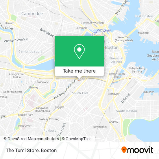 The Tumi Store map