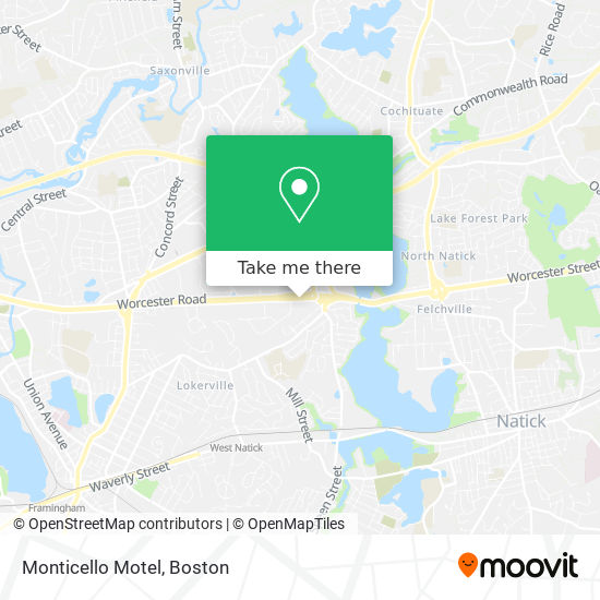 Monticello Motel map