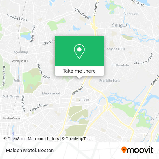 Mapa de Malden Motel