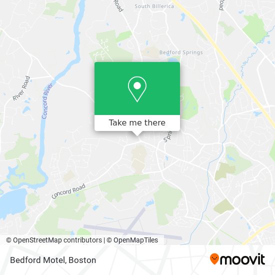 Bedford Motel map