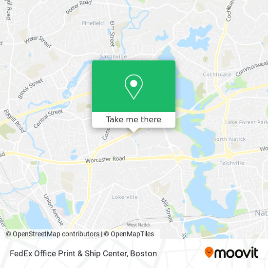 Mapa de FedEx Office Print & Ship Center