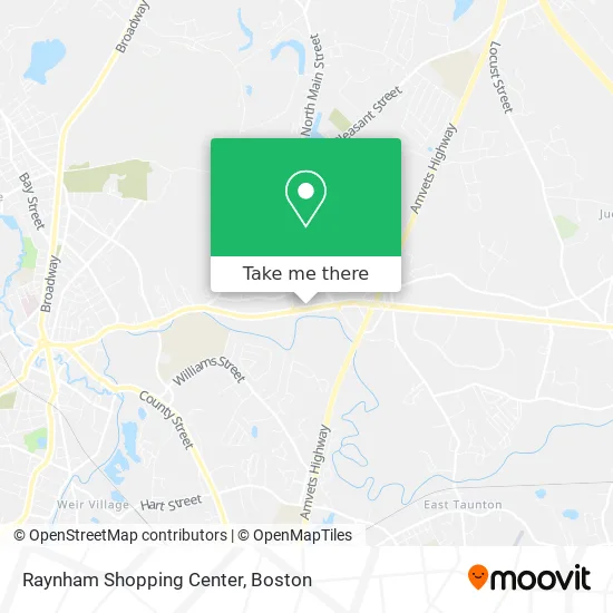 Raynham Shopping Center map