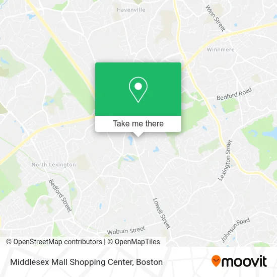 Middlesex Mall Shopping Center map