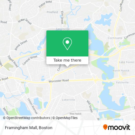 Mapa de Framingham Mall