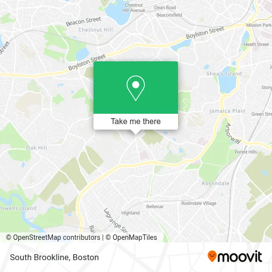 South Brookline map