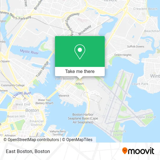 East Boston map