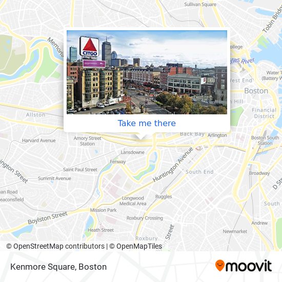 Kenmore Square map