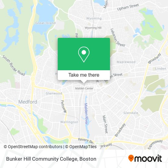 Bunker Hill Community College map