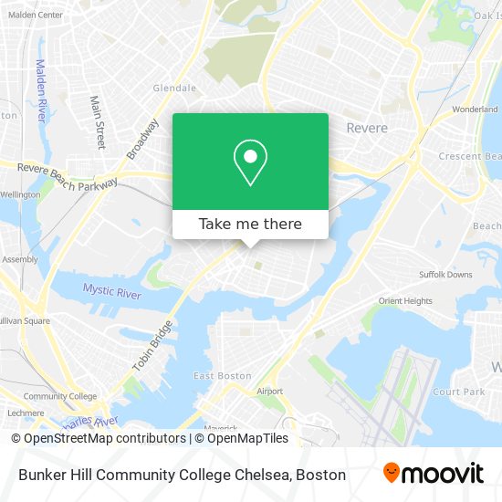 Mapa de Bunker Hill Community College Chelsea