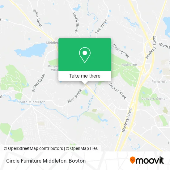 Circle Furniture Middleton map