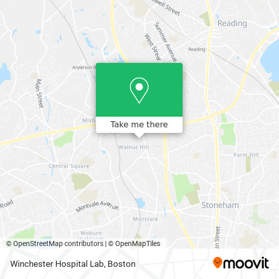 Mapa de Winchester Hospital Lab