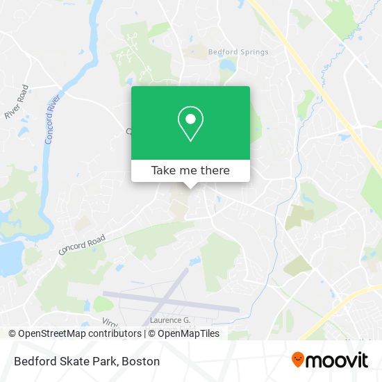 Bedford Skate Park map