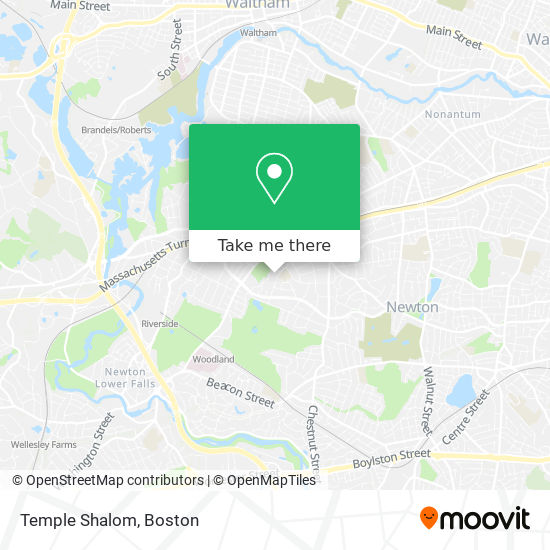 Mapa de Temple Shalom