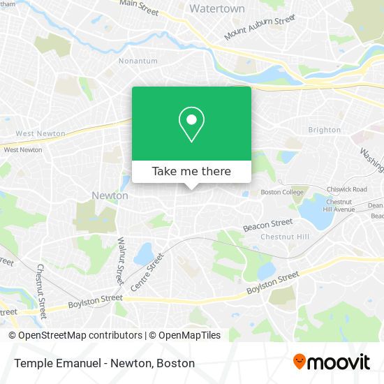 Mapa de Temple Emanuel - Newton