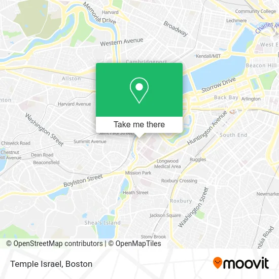 Temple Israel map