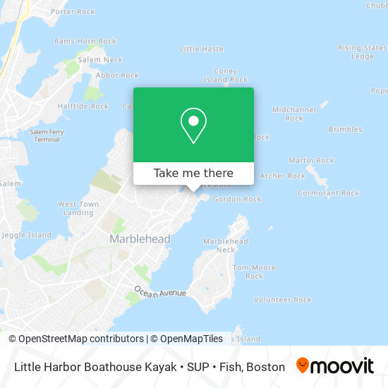 Little Harbor Boathouse Kayak • SUP • Fish map