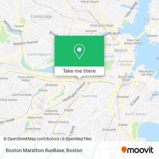 Boston Marathon RunBase map