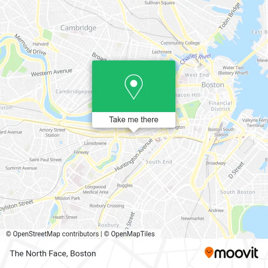 The North Face map